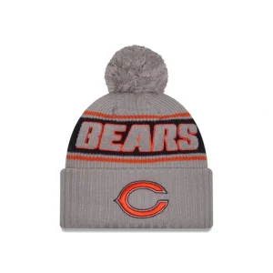 Best Chicago Bears 2024 Cold Weather Gray Pom Knit Hat - KTGCaps - Baseball caps for various teams, purchased online at a discount