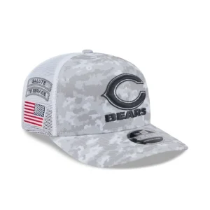 Sale Chicago Bears 2024 Salute to Service 9SEVENTY Trucker Hat - KTGCaps - Baseball caps for various teams, purchased online at a discount
