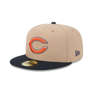 Store Chicago Bears Camel 59FIFTY Fitted Hat - KTGCaps - Baseball caps for various teams, purchased online at a discount