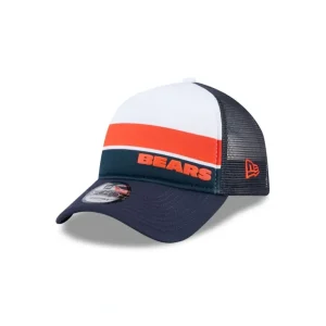 Best Chicago Bears Color Block 9FORTY AFrame Trucker Snapback Hat - KTGCaps - Baseball caps for various teams, purchased online at a discount