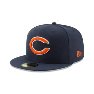 Outlet Chicago Bears Navy 59FIFTY Fitted Hat - KTGCaps - Baseball caps for various teams, purchased online at a discount