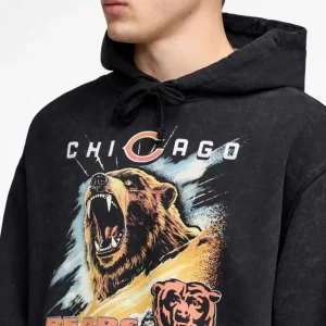 Outlet Chicago Bears Premium Black Hoodie - KTGCaps - Baseball caps for various teams, purchased online at a discount