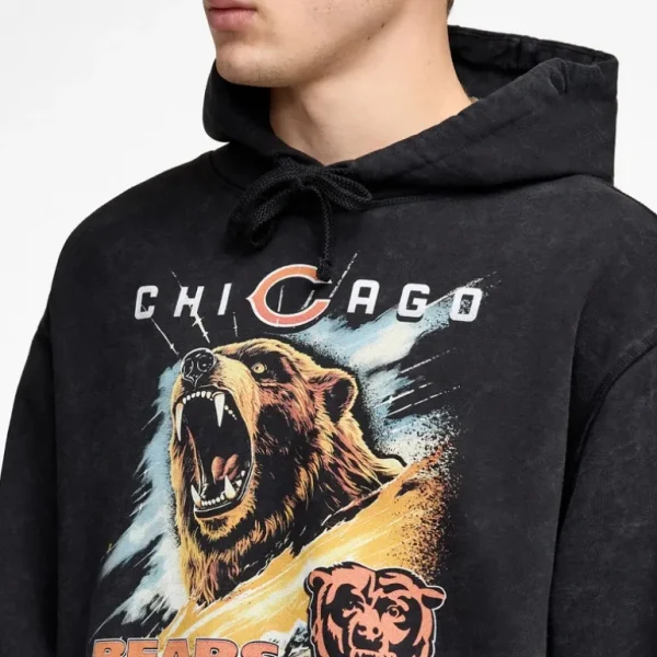 Outlet Chicago Bears Premium Black Hoodie - KTGCaps - Baseball caps for various teams, purchased online at a discount