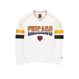 Outlet Chicago Bears Sport Classics White Crewneck - KTGCaps - Baseball caps for various teams, purchased online at a discount