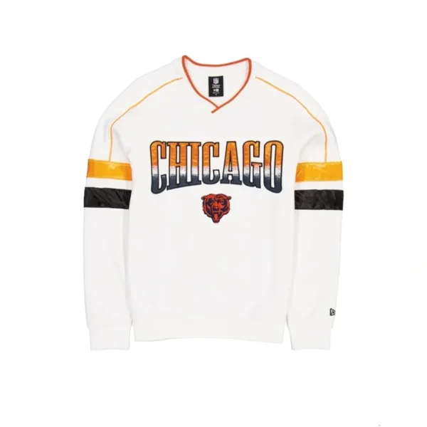 Outlet Chicago Bears Sport Classics White Crewneck - KTGCaps - Baseball caps for various teams, purchased online at a discount