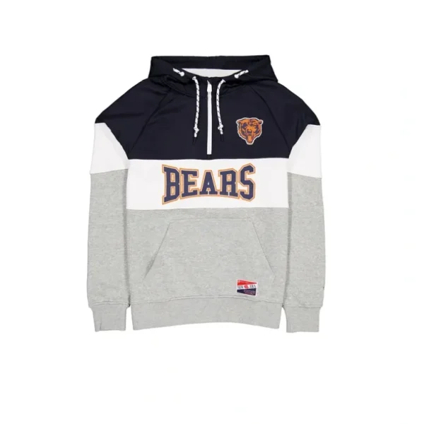 Best Chicago Bears Throwback Color Block Hoodie - KTGCaps - Baseball caps for various teams, purchased online at a discount