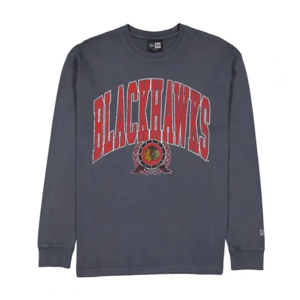 Outlet Chicago Blackhawks Oversized Essentials Long Sleeve TShirt - KTGCaps - Baseball caps for various teams, purchased online at a discount