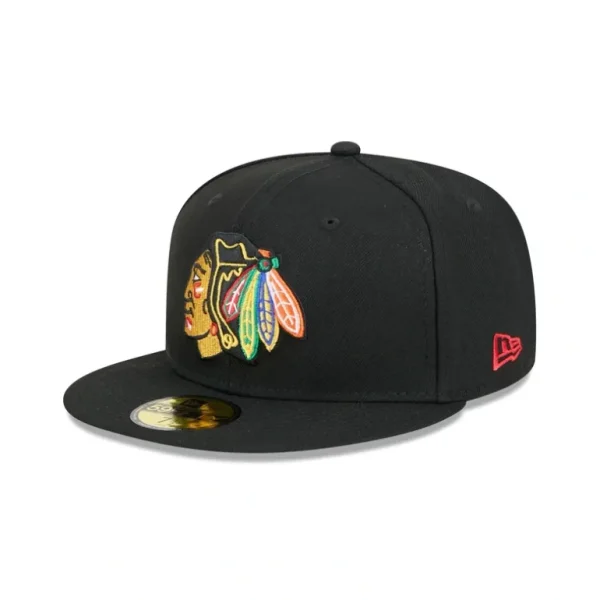 Cheap Chicago Blackhawks Team 59FIFTY Fitted Hat - KTGCaps - Baseball caps for various teams, purchased online at a discount