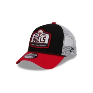 Best Chicago Bulls 2024 Rally Drive 9FORTY AFrame Trucker Hat - KTGCaps - Baseball caps for various teams, purchased online at a discount