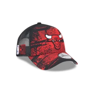 Best Sale Chicago Bulls 2024 TipOff 9FORTY AFrame Trucker Hat - KTGCaps - Baseball caps for various teams, purchased online at a discount
