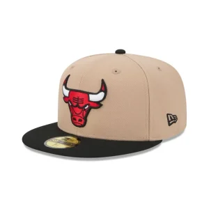 Store Chicago Bulls Camel 59FIFTY Fitted Hat - KTGCaps - Baseball caps for various teams, purchased online at a discount