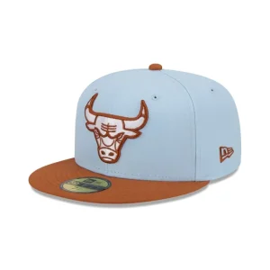 Best Sale Chicago Bulls Color Pack Glacial Blue 59FIFTY Fitted Hat - KTGCaps - Baseball caps for various teams, purchased online at a discount