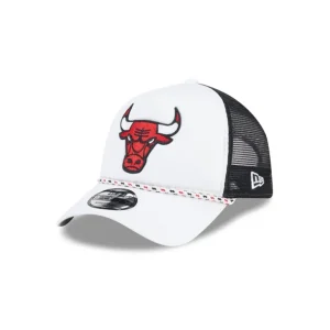 Best Chicago Bulls Court Sport 9FORTY AFrame Trucker Hat - KTGCaps - Baseball caps for various teams, purchased online at a discount