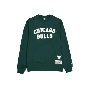 Shop Chicago Bulls Dark Green Logo Select Crewneck - KTGCaps - Baseball caps for various teams, purchased online at a discount