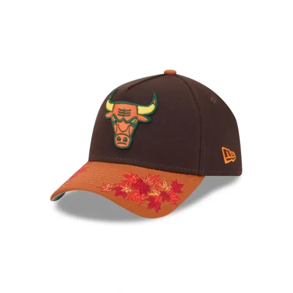 Store Chicago Bulls Fall Foliage 9FORTY AFrame Snapback Hat - KTGCaps - Baseball caps for various teams, purchased online at a discount