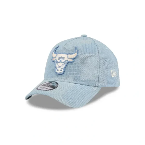 Outlet Chicago Bulls Logo Essentials Denim 9FORTY AFrame Snapback Hat - KTGCaps - Baseball caps for various teams, purchased online at a discount