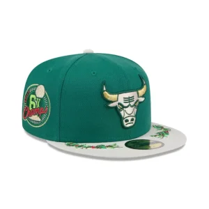 Online Chicago Bulls Novelty Holly 59FIFTY Fitted Hat - KTGCaps - Baseball caps for various teams, purchased online at a discount