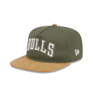 Shop Chicago Bulls Olive Green Golfer Hat - KTGCaps - Baseball caps for various teams, purchased online at a discount