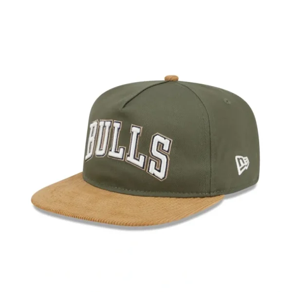Shop Chicago Bulls Olive Green Golfer Hat - KTGCaps - Baseball caps for various teams, purchased online at a discount