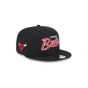 Outlet Chicago Bulls Script Kids 9FIFTY Snapback Hat - KTGCaps - Baseball caps for various teams, purchased online at a discount