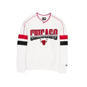 Sale Chicago Bulls Sport Classics White Crewneck - KTGCaps - Baseball caps for various teams, purchased online at a discount