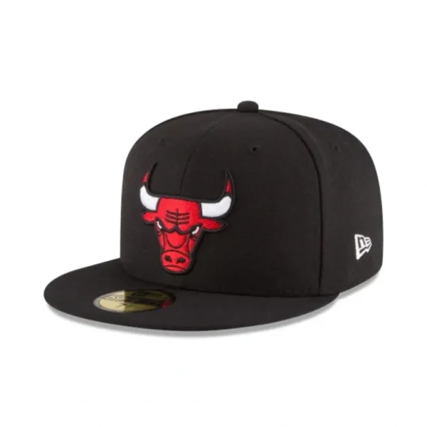 Best Sale Chicago Bulls Team Color Black 59FIFTY Fitted Hat - KTGCaps - Baseball caps for various teams, purchased online at a discount