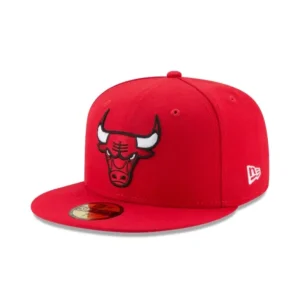 Shop Chicago Bulls Team Color Red 59FIFTY Fitted Hat - KTGCaps - Baseball caps for various teams, purchased online at a discount