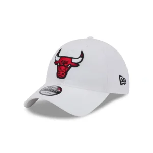 Store Chicago Bulls White 9TWENTY Adjustable Hat - KTGCaps - Baseball caps for various teams, purchased online at a discount