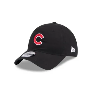 Store Chicago Cubs Black 9TWENTY Adjustable Hat - KTGCaps - Baseball caps for various teams, purchased online at a discount