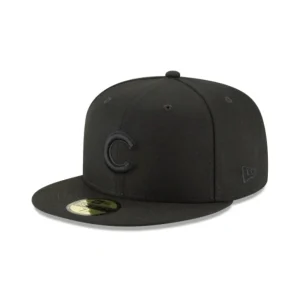 Best Sale Chicago Cubs Blackout Basic 59FIFTY Fitted Hat - KTGCaps - Baseball caps for various teams, purchased online at a discount