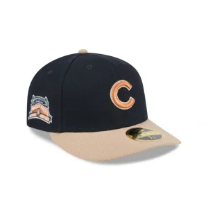 Best Chicago Cubs Blue Ivory Low Profile 59FIFTY Fitted Hat - KTGCaps - Baseball caps for various teams, purchased online at a discount