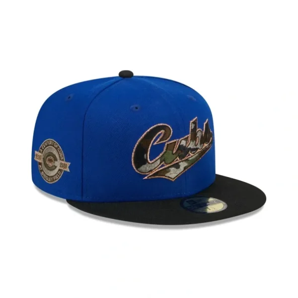 Fashion Chicago Cubs Camo Fill 59FIFTY Fitted Hat - KTGCaps - Baseball caps for various teams, purchased online at a discount