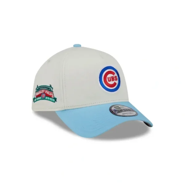 Best Sale Chicago Cubs Chrome White 9FORTY AFrame Snapback Hat - KTGCaps - Baseball caps for various teams, purchased online at a discount