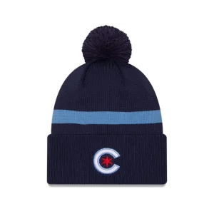 Best Sale Chicago Cubs City Connect Pom Knit Hat - KTGCaps - Baseball caps for various teams, purchased online at a discount