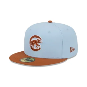 Outlet Chicago Cubs Color Pack Glacial Blue 59FIFTY Fitted Hat - KTGCaps - Baseball caps for various teams, purchased online at a discount