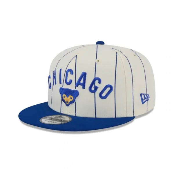 New Chicago Cubs Jersey Pinstripe 9FIFTY Snapback Hat - KTGCaps - Baseball caps for various teams, purchased online at a discount