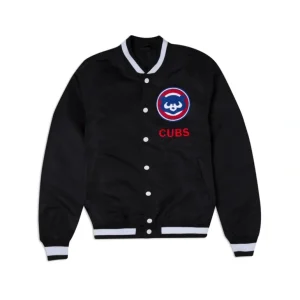 Outlet Chicago Cubs Logo Select Black Jacket - KTGCaps - Baseball caps for various teams, purchased online at a discount