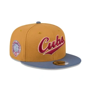 Outlet Chicago Cubs Panama Tan 9FIFTY Snapback Hat - KTGCaps - Baseball caps for various teams, purchased online at a discount