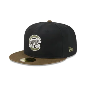 Outlet Chicago Cubs Quilted Logo 59FIFTY Fitted Hat - KTGCaps - Baseball caps for various teams, purchased online at a discount