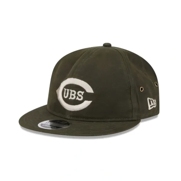 New Chicago Cubs Rifle Green Retro Crown 9FIFTY Adjustable Hat - KTGCaps - Baseball caps for various teams, purchased online at a discount