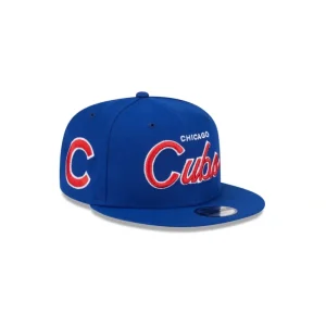 New Chicago Cubs Script Kids 9FIFTY Snapback Hat - KTGCaps - Baseball caps for various teams, purchased online at a discount