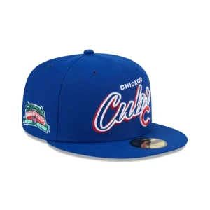 Outlet Chicago Cubs Script Sided 59FIFTY Fitted Hat - KTGCaps - Baseball caps for various teams, purchased online at a discount