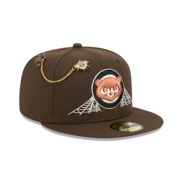 Shop Chicago Cubs Spider Pin 59FIFTY Fitted Hat - KTGCaps - Baseball caps for various teams, purchased online at a discount