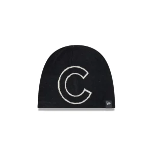Outlet Chicago Cubs Team Mega Logo Knit Beanie - KTGCaps - Baseball caps for various teams, purchased online at a discount