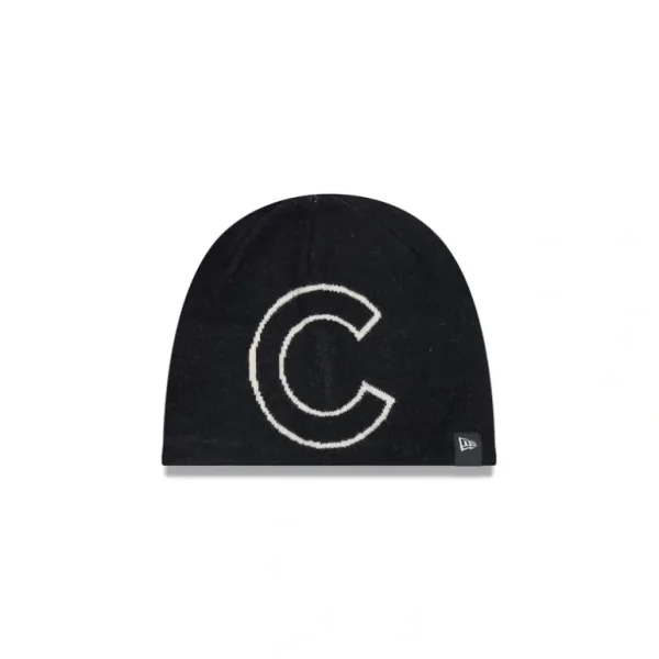Outlet Chicago Cubs Team Mega Logo Knit Beanie - KTGCaps - Baseball caps for various teams, purchased online at a discount
