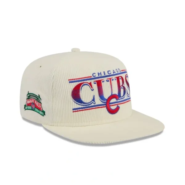 Sale Chicago Cubs Throwback Corduroy Golfer Hat - KTGCaps - Baseball caps for various teams, purchased online at a discount