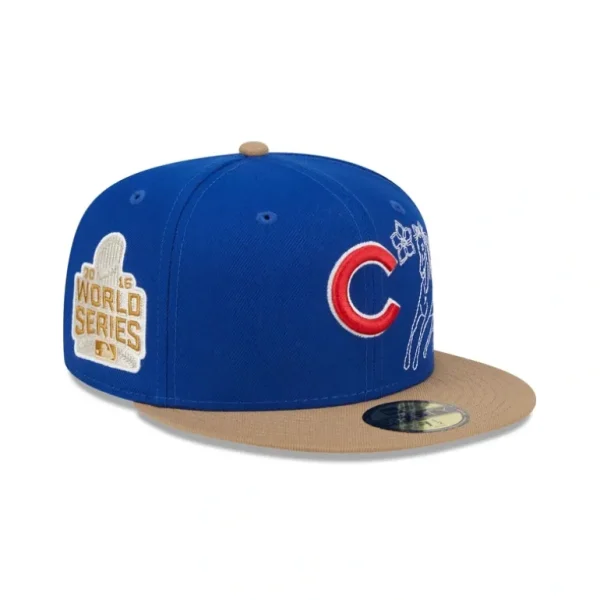 Store Chicago Cubs Western Khaki 59FIFTY Fitted Hat - KTGCaps - Baseball caps for various teams, purchased online at a discount