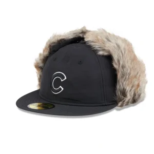 Best Chicago Cubs Winter Dog Ear Retro Crown 59FIFTY Fitted Hat - KTGCaps - Baseball caps for various teams, purchased online at a discount