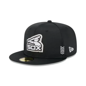 Outlet Chicago White Sox 2024 Clubhouse Black 59FIFTY Fitted Hat - KTGCaps - Baseball caps for various teams, purchased online at a discount