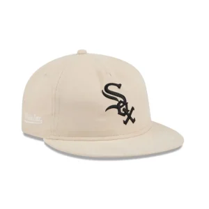 Outlet Chicago White Sox Brushed Nylon Retro Crown 9FIFTY Adjustable Hat - KTGCaps - Baseball caps for various teams, purchased online at a discount